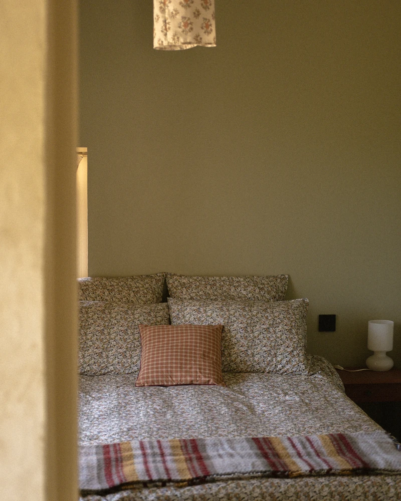 La chambre verte du rez-de-chaussée